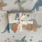 nidito Hochwertige Bio Babydecke Baumwolle Beige Dino - 100% GOTS Bio-Baumwolle - 80x100 cm - herrlich weich | Babydecke Junge Dinosaurier | Baby Wolldecke | Kuscheldecke | Baby-Geschenk zur Geburt