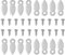 QUARKZMAN 100 Stück Bilderrahmen Rückhalteklammern mit 100 Stück Schrauben Foto Rahmen Drehknopf Befestiger Bilderrahmen Rückhalteklammern für das Aufhängen von Bildern Zeichnen, Silber