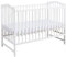 Babybett Paris 120x60 cm – Höhenverstellbares Kinderbett aus Massivholz – Gitterbett mit sicherer Wasserlackierung – Mitwachsendes Baby Bett mit herausnehmbaren Stäben