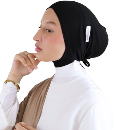 Mütze unter Hijab, rutschfest, Jersey, aus natürlichen Bambusfasern, atmungsaktiv & hypoallergen, für muslimische Frauen, SH-7