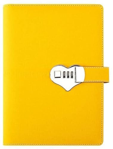 IUBGFTO Cuadernos y Diarios Agenda con contraseña Agenda de Negocios de Oficina con candado Cuadernos Útiles Escolares (Paquete de 3)