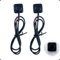 AzureRay 2 Piezas Pulsador 12V-24V - Interruptor Momentáneo Mini para Bocina de Auto y Control Industrial | Montaje Superficial con Adhesivo​