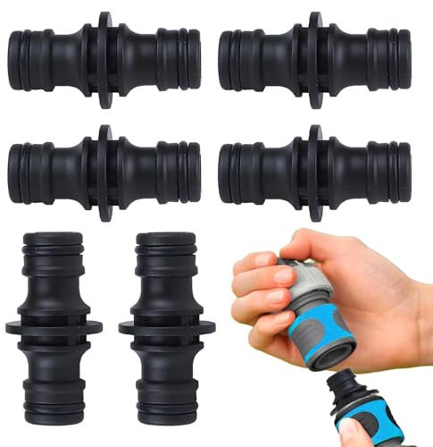 6er-Pack FüR Gardena Kupplung,Gardena Schlauchverbinder,Verbinder,Kupplung 1/2 Zoll FüR Sicherheits-Schlauchanschluss,Passend FüR Schlauchverbinder AnschlussverläNgerung Beidseitiges Gelenk