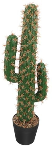 Luxshiny Cactus Saguaro Artificiale in Vaso Piante Realistiche per Decorazioni Interni Ed Esterni per Uffici e Facili da Curare e Antiallergiche Bonsai Cactus