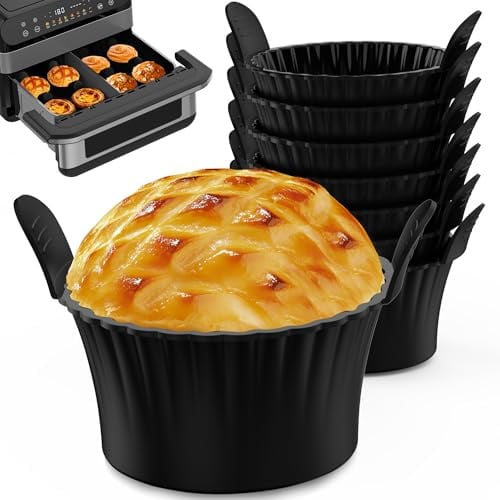 8 Stück Muffinform Silikon für Heißluftfritteuse, Muffinform Airfryer