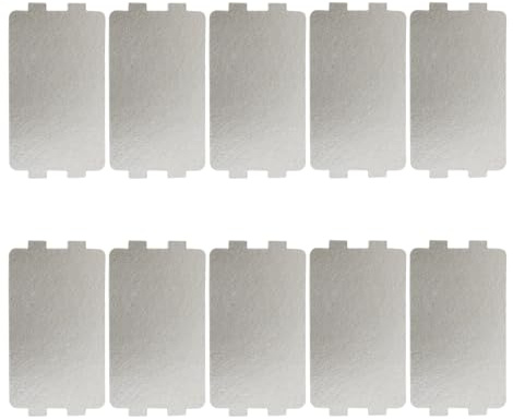 10 PCS Waveguide Cover Replacement, Microwave Mica Sheet for Most Microwave Ovens Daily Repair and Maintenance, Standard Size Direct Installation, Parts for Home Appliance Use