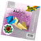folia 9955 - Faltblätter aus Alufolie 15 x 15 cm, 100 g/qm, 50 Blatt, farbig sortiert - ideal zum Papierfalten und für andere kreative Bastelarbeiten