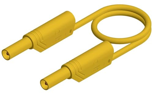Aderendhülsen von Sicherheit [Stecker A Leiste 4 mm – Stecker A Leiste 4 mm] 2.00 m gelb SKS Hirschmann MLS SIL WS 200/1 GE