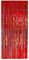 Selbstklebender Lametta Vorhang in rot Größe 91 x 244 cm Perfekt als Party Deko Fenstervorhang Foto Hintergrund Glitzer Vorhänge Metallfolie Goldfolie Streifenvorhang Fensterdekoration Tür Farbe Rot