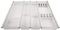 SOTECH 60 cm Cuisio Bac à Couverts Insert à Couverts Blanc translucide mit Bloc à Couteaux Range-Couverts pour tiroirs de