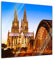 Glasbild - Kölner Dom - Deutschland - 20x20 - Deko Glas - Wandbild aus Glas - Bild auf Glas - Moderne Glasbilder - Glasfoto - Echtglas - kein Acryl - Handmade