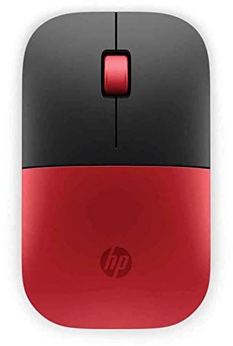 HP Z3700 (V0L82AA) kabellose Maus (1200 optische Sensoren, bis zu 16 Monate Batterielaufzeit, USB Anschluss, Plug&Play) rot