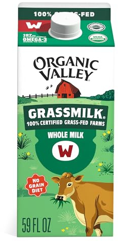Organic Valley Grassmilk 100% Grass Fed Whole Milk, Organic, 59 fl oz