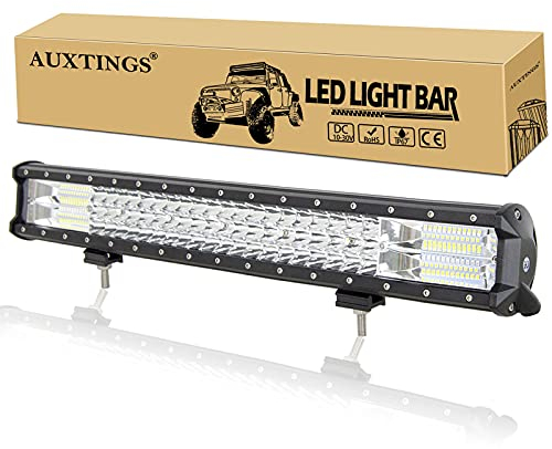 AUXTINGS 22 Zoll 324W dreireihiger LED Arbeitslicht Bar Autoscheinwerfer Offroad Flutlicht Scheinwerfer 6000K imprägniern IP67 Arbeits-Licht 12V 24V