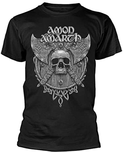 Amon Amarth 'Grey Skull' (Black) T-Shirt