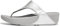 Fitflop Women's Lulu Leather Toepost Toe-Post Sandals, Silver, 6 UK