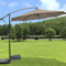 Green Bay 3m Banana Parasol - Crank Mechanism Sun Shade Canopy Cantilever Hanging Umbrella for Outdoor Garden Patio Summer Camping - Brown