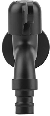 JULYKAI Schwarzer Waschmaschinenhahn, Garten 304 Edelstahl-Wasserhahn, für Badezimmer(Washing Machine Faucet)