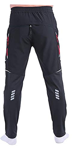 LJBOZ Herren Fahrradhose Lang Sommer Leichte elastische Wanderhose Schnelltrocknende, Atmungsaktiv Radhosen MTB Hose Reflektierend für Multi Sport3XL GJXJY