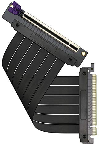 Cooler Master MasterAccessory Riser-Kabel PCIe 3.0 x16 V2 - EMI-geschirmtes, ultra-flexibles TPE-Kabel, verstärkte PCI-Steckplätze, Gold-Pin-Anschlüsse, schützendes ABS-Gehäuse - 200 mm