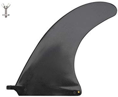 iBOARD 12.6 inch Center SUP Paddle Board Fins Foam Surfboard Accessories softboard Fin with Replacement,Easy to install without Tools and Screws