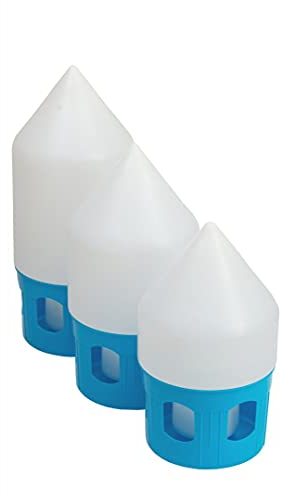 KKS Taubentränke 3,5 L Tränke ohne Tragering Kunststoff Tauben Brieftauben weiß/blau