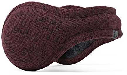 180s Aztec Classic Ohrenwärmer Ohrenschützer Damen/Herren - mit Futter Herbst-Winter - One Size bordeaux