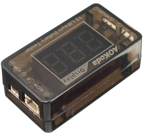 DollaTek 1S Lithium Battery Tester Checker For JST MOLEX mCPX MCX Plug Battery