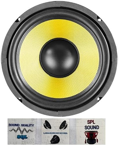 1 Fenton 902.426 WK20 woofer Wide Range Kevlar 20 cm 200 mm 8 250 Watt rms 500 Watt MAX 8 Ohm sensibilidad 85,5 db suspensión Goma, 1 Pieza + 3 Sticker Gratis