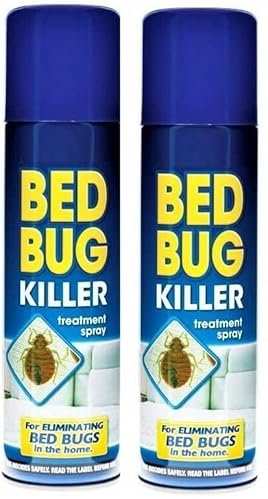 Bed Bug Killer Spray – 2 Pack (200ml Each) – Fast-Acting Bed Bug Treatment for Home – Kills Bugs, Fleas, Ticks, Lice & Insects – Pest Control Solution