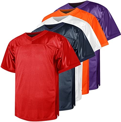 Blanko-Fußballtrikot, 90er-Jahre, Hip-Hop-Sport, Netzstoff, einfarbig, Fußballtrikot, Rot/Ausflug, einfarbig (Getaway Solids), XL