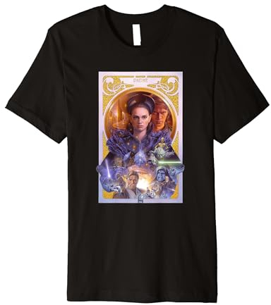 Star Wars Classic Padme Amidala Centered Group Shot Poster Premium T-Shirt