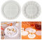 2 Stück Silikonform Untersetzer Bubble Epoxidharz Formen Untersetzer Resin Silikon Tablett Untersetze Gießform DIY Runde Beton Gießform Schale Silikonformen Teller für Teetablett Schmuckteller