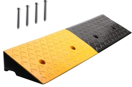 Nisorpa 5 Kerb Ramps for Cars Heavy Duty Rubber Ramps 100 x 30 x 13cm Mobility Scooter Ramp Curb Ramp for Wheelchair 10T Load Capacity