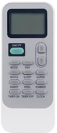 Mando Aire Acondicionado Compatible con GORENJE ACOND Daitsu Hisense AC DG11J1-01 DG11D1-02 DG11J1-03(B) DG11J1-04 DG11J1-05(E) DG11J1-91 DG11J1-98 KAM26P ASD7UI-VT DS7UI-VT R51/CE R51M J1-91