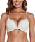 Deyllo Women's Push Up Lace Bra Sexy Deep V Lift Up Bra Underwire Padded Comfort Everyday Bra(Ivory,36D)