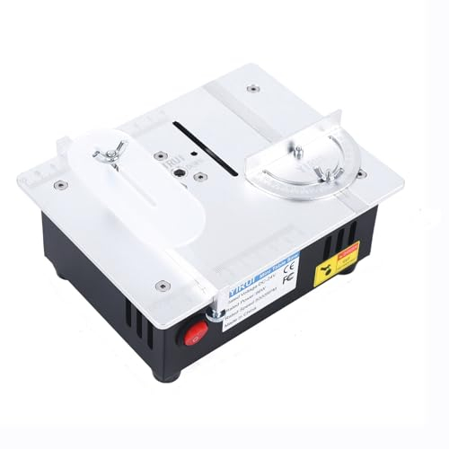 Mini scie circulaire de table multifonction - Pour le travail du bois - 96 W CC 24 V CC - Profondeur de coupe : 15 mm