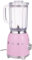 Smeg BLF03PKUK Retro 50's Style Jug Blender with Stainless Steel Blades, 4 Speed Settings and 3 Pre-set Programs, 1.5 Litre, 800W, Pink