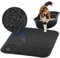 GEEZY Cat Litter Mat 45x37cm, Black Large Rectangle Cat Litter Trapper Waterproof Non-Slip Durable Tray Mat Easy to Clean, Great for Cat Boxes & Litter