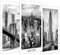 Mokaro Set von 3 Plakaten - Premium Plakat Kollektion Glanz - PREMIUM-DRUCK - Wandbild Raum - UV-Lack veredelt Wand Plakat - Ohne Rahmen - Wohnzimmer Schlafzimmer - Schwarz-weiße Städte Motiv