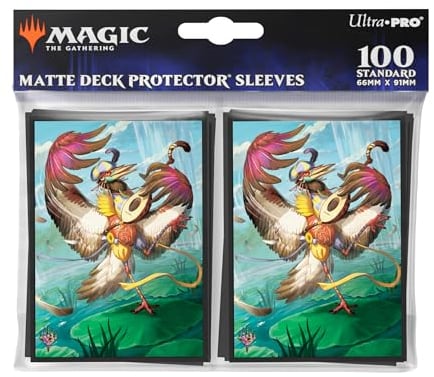 Ultra Pro - Magic The Gathering: Bloomburrow 100ct Deck Protector® MTG Sleeves Featuring Zinnia, Valley’s Voice, Protect and Store MTG Cards, Standard Size Card Sleeves
