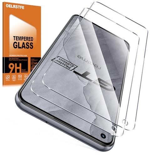 Oelrstfe Verre Trempé pour Realme GT Master Edition 5G 2 Pièces,Film de Vitre Protection écran Dureté 9H Anti Rayures Sans Bulless Ultra Transparent HD Haute Sensibilité Protecteur D'écran
