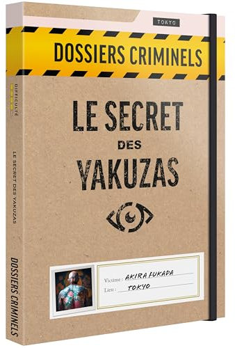 Platonia Games Dossiers Criminels - Le Secret des Yakuzas : Qui a tué Akira Fukada ? - Jeu de Societe Escape Game - Jeu d’Enquête Immersif et Collaboratif