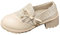 Derbies Femme Rose Gold Chaussure Plate Femme Cuir Talon épais chaussures simples femmes talons hauts soie à lacets femmes chaussures mode décontracté Chaussures Plates Femme Derbies Femme (Beige, 37)