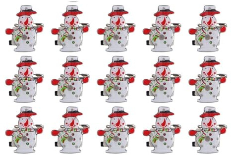 VALICLUD 25 Stück Weihnachtsbroschen Leuchtende Weihnachtsbroschen Blinkende Weihnachts-Emaille-Anstecknadeln Abzeichen