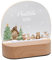 Bärenfreunde® - Personalisiertes Nachtlicht für Babys - Individuelle Nachttischlampe für Kinder - Personalisierte Geschenke Kinder - Babygeschenk - Geschenk zur Geburt (Waldhütte Weihnachten)
