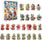 2024 Drachen Adventskalender, 24 Stück 2D Flach Acryl Baby Drachen Anhänger, Baby Drache Weihnachten Adventskalender, 2024 Weihnachten Countdown Kalender