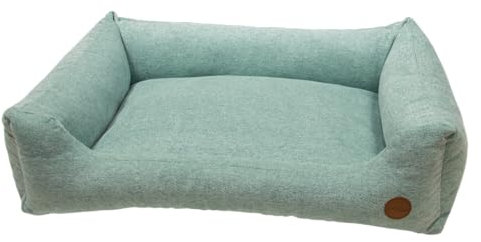 JACK AND VANILLA, Sofa für Haustiere, modernes und Elegantes Design, optimaler Komfort, pflegeleicht, langlebig, Maße 100 x 70 cm, Mintfarbe