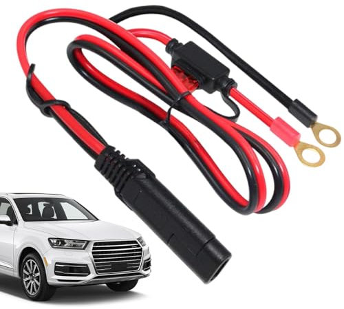 Cordon de chargeur de batterie de moto, connecteur de câble de batterie | Câble d'extension de chargeur de batterie | Bornes et extrémités de batterie de remplacement automobile, accessoires électriqu