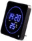 Lunartec Funkuhr: Flache LED-Funk-Tisch- und Wanduhr, Temperatur-Anzeige, Blaue LEDs (Digital Wanduhr, Funkuhr, Digitale)